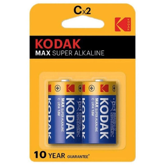 KODAK - MAX ALKALINE BATTERIE C LR14 2 EINHEIT - Sexotim