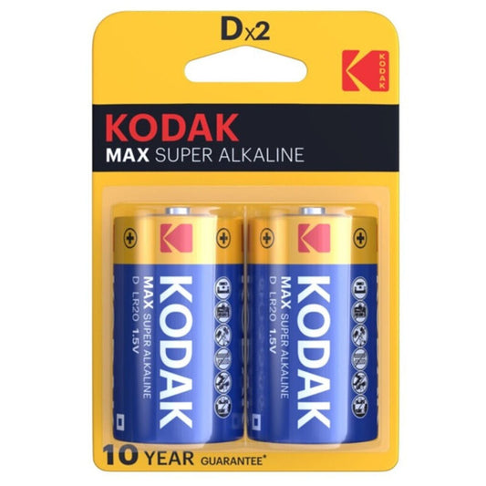 KODAK - MAX ALKALINE BATTERIE D LR20 2 EINHEIT - Sexotim