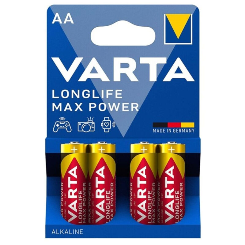 VARTA - MAX POWER ALKALINE BATTERIE AA LR6 4 EINHEIT - Sexotim