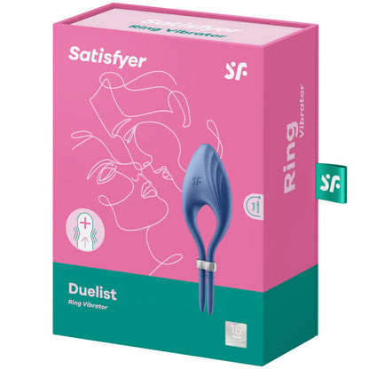 SATISFYER - DUELIST RINGVIBRATOR BLAU - Sexotim