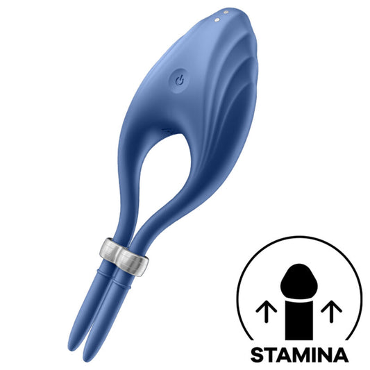 SATISFYER - DUELIST RINGVIBRATOR BLAU - Sexotim