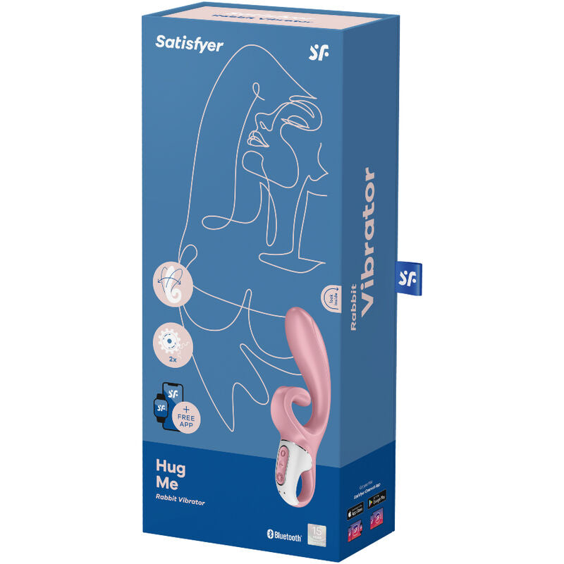 SATISFYER - HUG ME RABBIT VIBRATOR APP ROSA - Sexotim