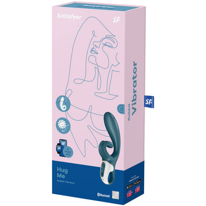 SATISFYER - HUG ME RABBIT VIBRATOR APP ROSA - Sexotim