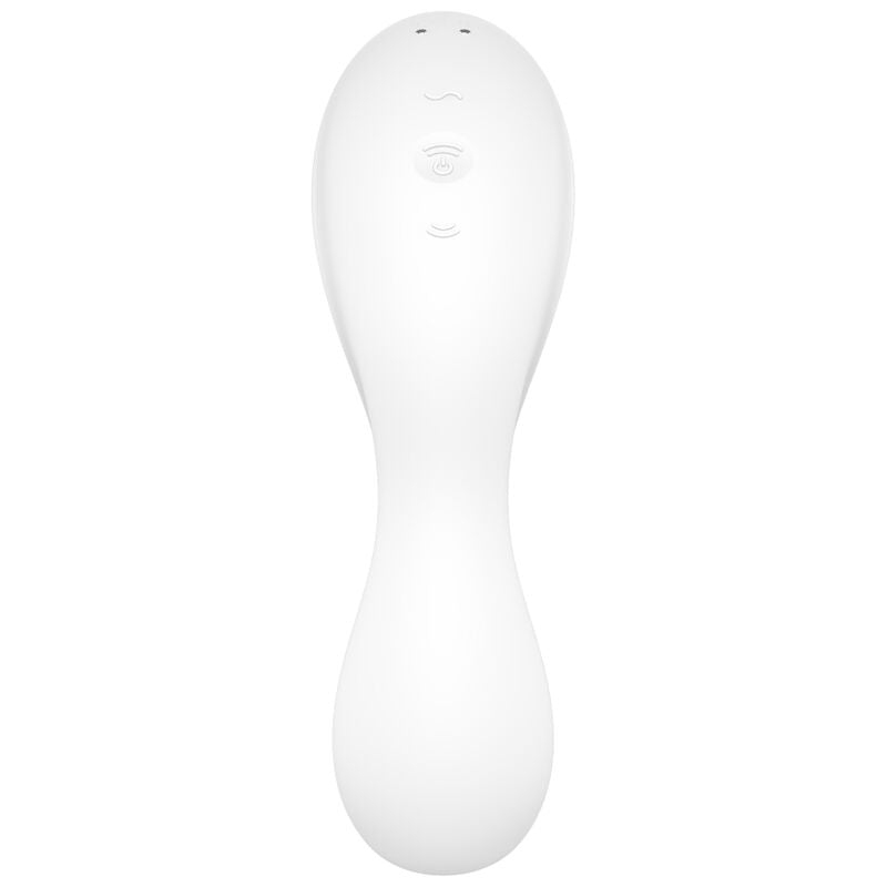 SATISFYER - CURVY TRINITY 5 AIR PULSE STIMULATOR & VIBRATOR APP WEISS - Sexotim