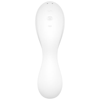 SATISFYER - CURVY TRINITY 5 AIR PULSE STIMULATOR & VIBRATOR APP BLAU / WEISS - Sexotim