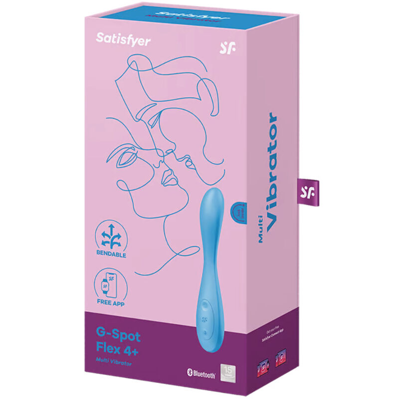 SATISFYER - G-SPOT FLEX 4+ MULTI VIBRATOR APP BLAU - Sexotim