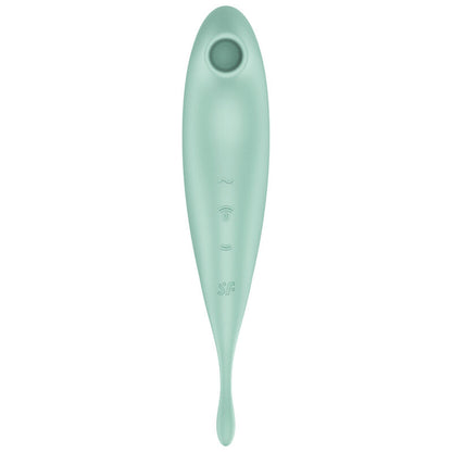 SATISFYER - TWIRLING PRO+ AIR PULSE STIMULATOR & VIBRATOR APP ROT / GRÜN - Sexotim