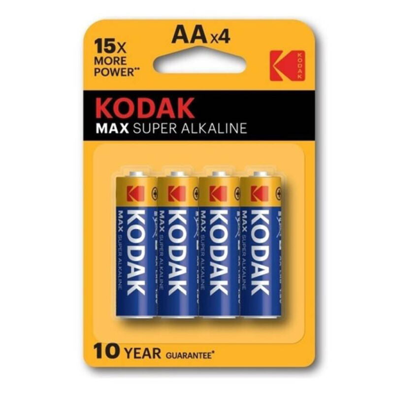 KODAK - MAX ALKALINE BATTERIE AA LR6 BLISTER * 4 - Sexotim