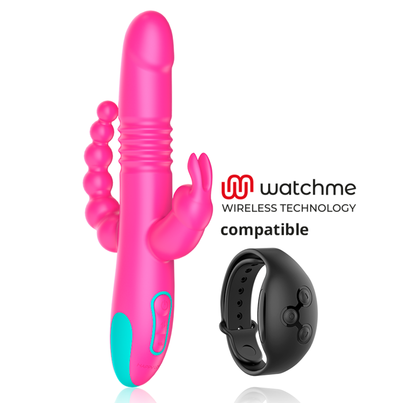 HAPPY LOKY - DONALD DREIFACHE STIMULATION: ANAL, G-SPOT & KLITORALE WATCHME WIRELESS-TECHNOLOGIE KOMPATIBEL - Sexotim