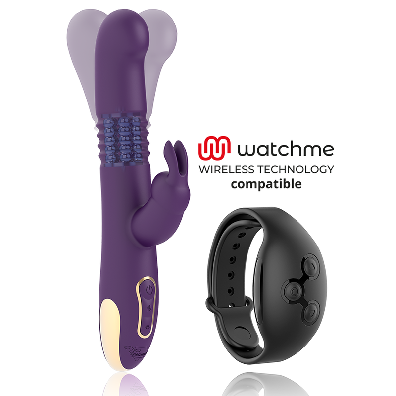 TREASURE - BASTIAN RABBIT UP & DOWN, ROTATOR & VIBRATOR KOMPATIBEL MIT WATCHME WIRELESS TECHNOLOGY - Sexotim