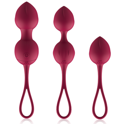 CICI BEAUTY - PREMIUM SILIKON 3 VIBRIERENDE KEGELPERLEN MIT FERNBEDIENUNG - Sexotim