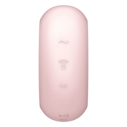 SATISFYER - PRO TO GO 3 DOPPELTER LUFTPULSSTIMULATOR & VIBRATOR ROSA / SCHWARZ / BLAU - Sexotim