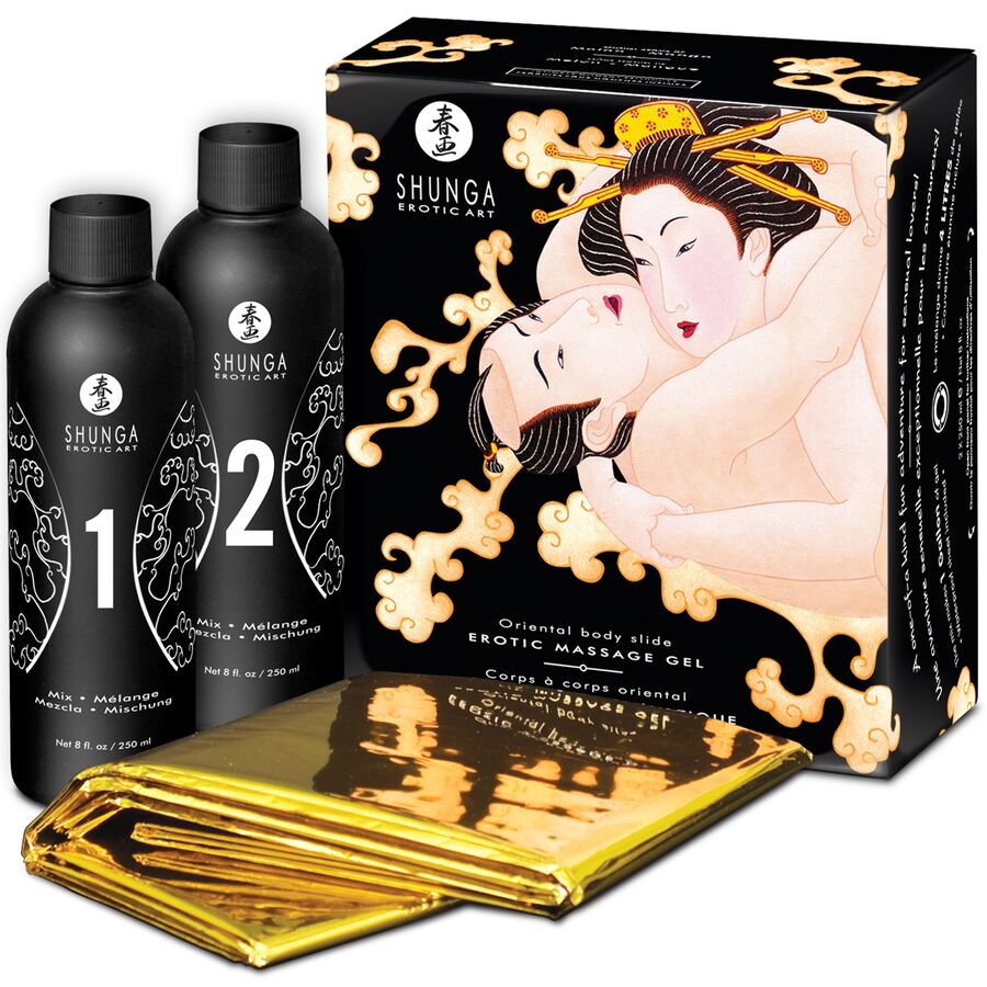 SHUNGA - ORIENTALISCHES MELONE-MANGO-EROTISCHES KÖRPER-ZU-KÖRPER-MASSAGEGEL - Sexotim