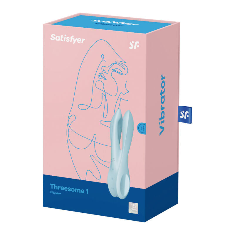 SATISFYER - THREESOME 1 VIBRATOR ROSA / BLAU - Sexotim