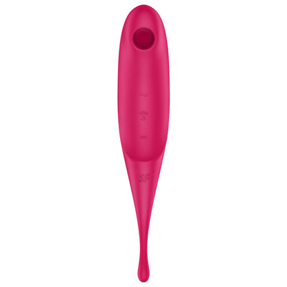 SATISFYER - TWIRLING PRO AIR PULSE STIMULATOR & VIBRATOR ROT / BLAU - Sexotim