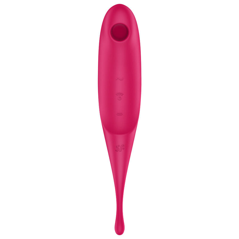 SATISFYER - TWIRLING PRO AIR PULSE STIMULATOR & VIBRATOR ROT / BLAU - Sexotim