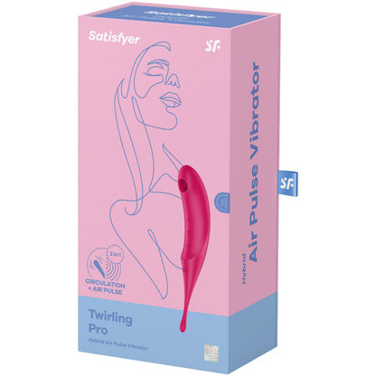 SATISFYER - TWIRLING PRO AIR PULSE STIMULATOR & VIBRATOR ROT / BLAU - Sexotim
