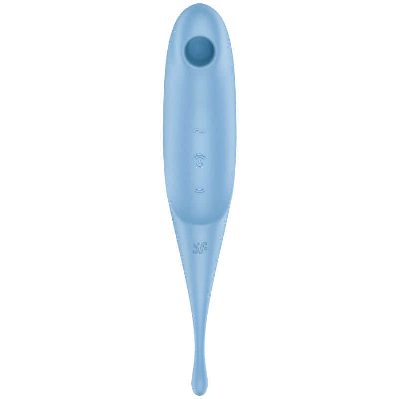 SATISFYER - TWIRLING PRO AIR PULSE STIMULATOR & VIBRATOR ROT / BLAU - Sexotim