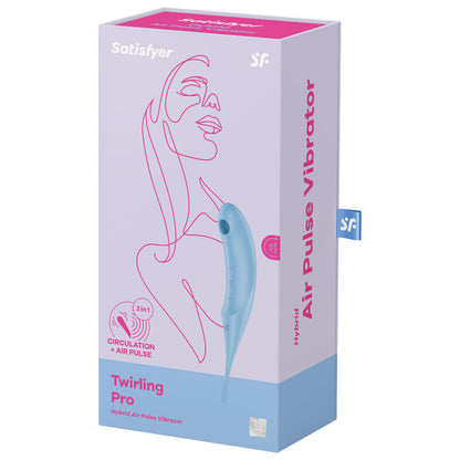 SATISFYER - TWIRLING PRO AIR PULSE STIMULATOR & VIBRATOR ROT / BLAU - Sexotim