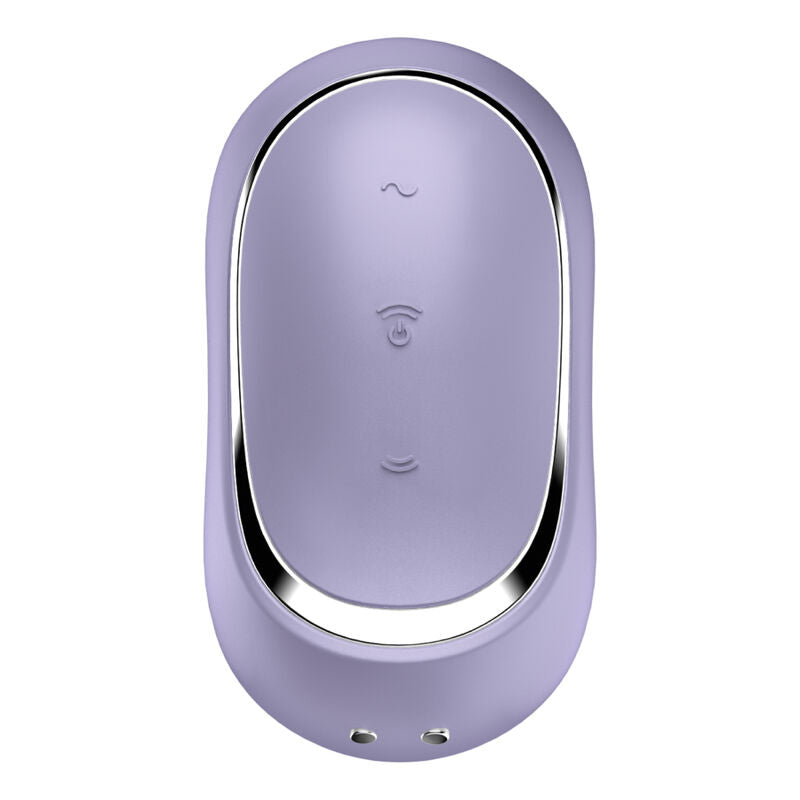 SATISFYER - PRO TO GO 2 DOPPELTER LUFTPULSSTIMULATOR & VIBRATOR VIOLETT / BEIGE / GRÜN - Sexotim