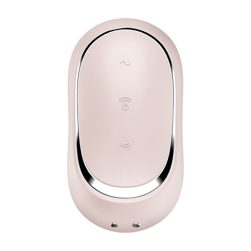 SATISFYER - PRO TO GO 2 DOPPELTER LUFTPULSSTIMULATOR & VIBRATOR VIOLETT / BEIGE / GRÜN - Sexotim