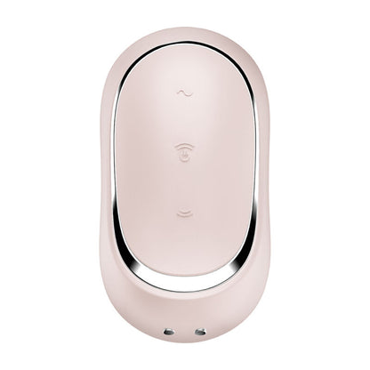 SATISFYER - PRO TO GO 2 DOPPELTER LUFTPULSSTIMULATOR & VIBRATOR VIOLETT / BEIGE / GRÜN - Sexotim