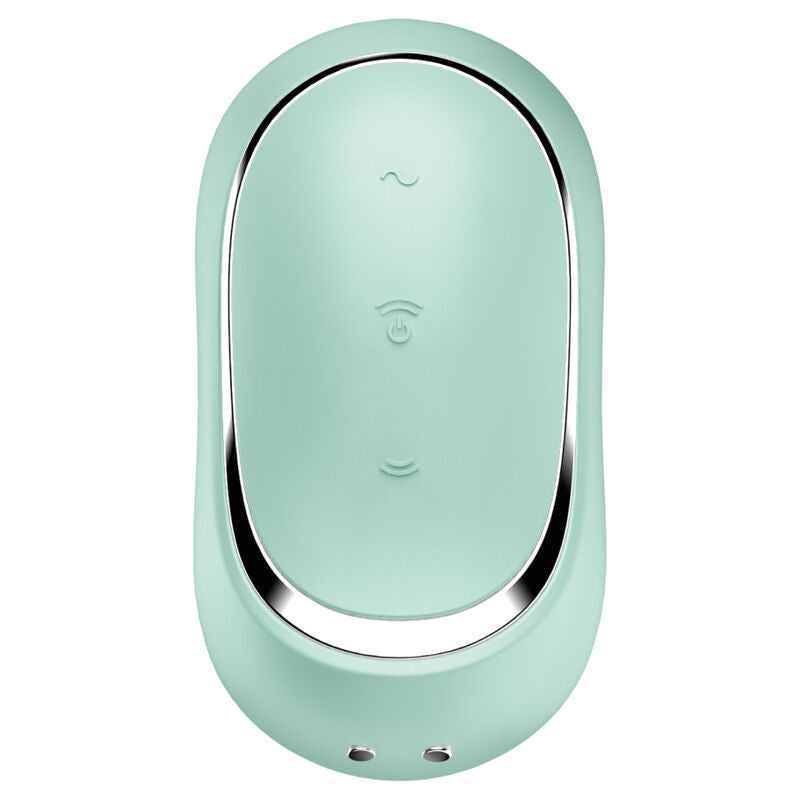 SATISFYER - PRO TO GO 2 DOPPELTER LUFTPULSSTIMULATOR & VIBRATOR VIOLETT / BEIGE / GRÜN - Sexotim