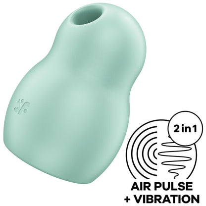 SATISFYER - PRO TO GO 1 DOPPELTER LUFTPULSSTIMULATOR & VIBRATOR ROT / BLAU / GRÜN - Sexotim