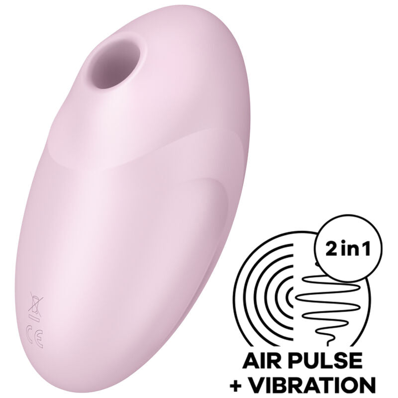SATISFYER - VULVA LOVER 3 LUFTPULSSTIMULATOR & VIBRATOR ROSA / SCHWARZ - Sexotim