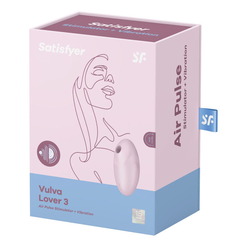 SATISFYER - VULVA LOVER 3 LUFTPULSSTIMULATOR & VIBRATOR ROSA / SCHWARZ - Sexotim