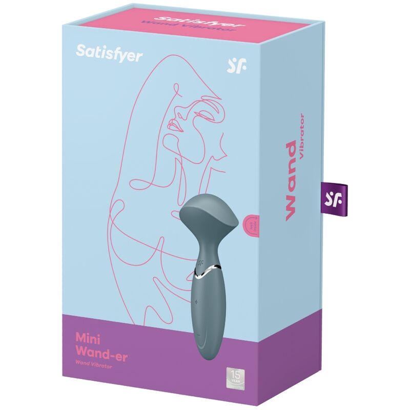 SATISFYER - MINI WOND-ER GRAU / BLAU - Sexotim