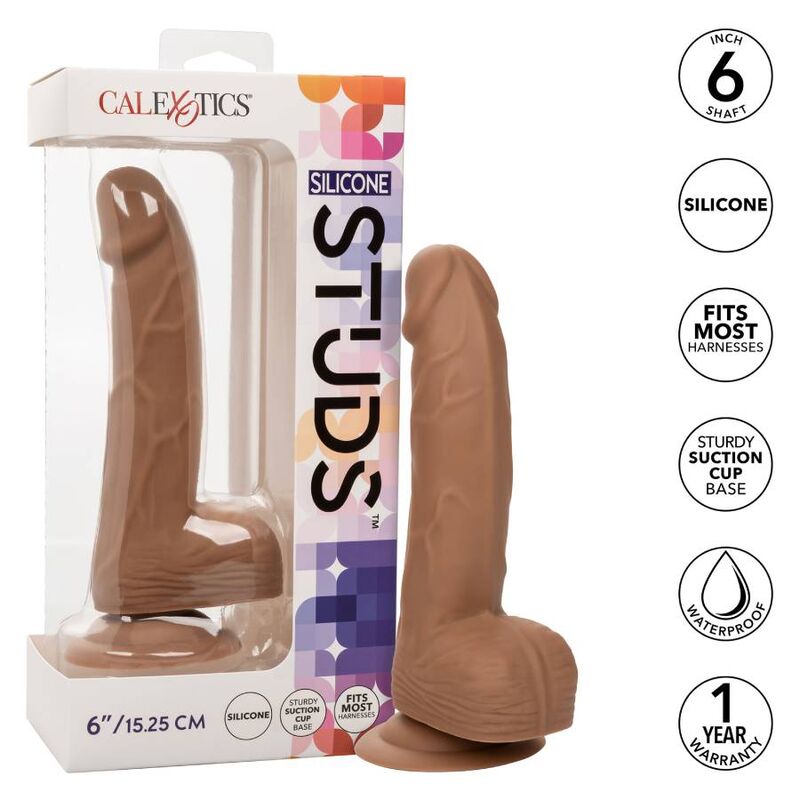 CALEXOTICS - SILIKON-NIETEN 15.24 CM BRAUN - Sexotim