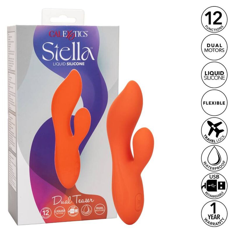 CALEXOTICS - STELLA DUAL TEASER ORANGE - Sexotim