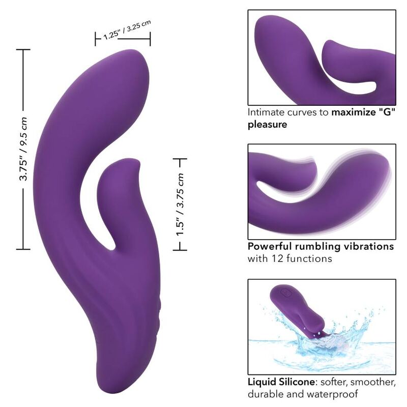 CALEXOTICS - STELLA DUAL PLEASER VIOLET - Sexotim