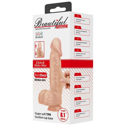 BAILE - SCHÖNE BEGEGNUNG CATOBLEPAS FLEXIBLER REALISTISCHER DILDO 20.6 CM NATÜRLICH - Sexotim