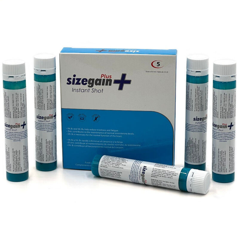 500 COSMETICS - SIZEGAIN PLUS INSTANT SHOT MALE ENERGIZER 5 UNITS - Sexotim