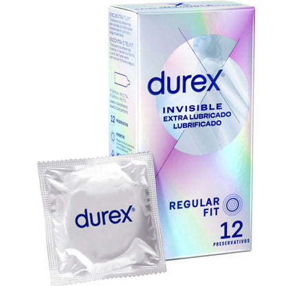 DUREX - UNSICHTBARES EXTRA GESCHMIERTES 12 EINHEITEN - Sexotim