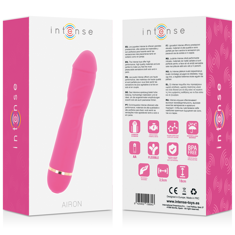 INTENSE - AIRON 20 GESCHWINDIGKEITEN SILIKON ROSA - Sexotim