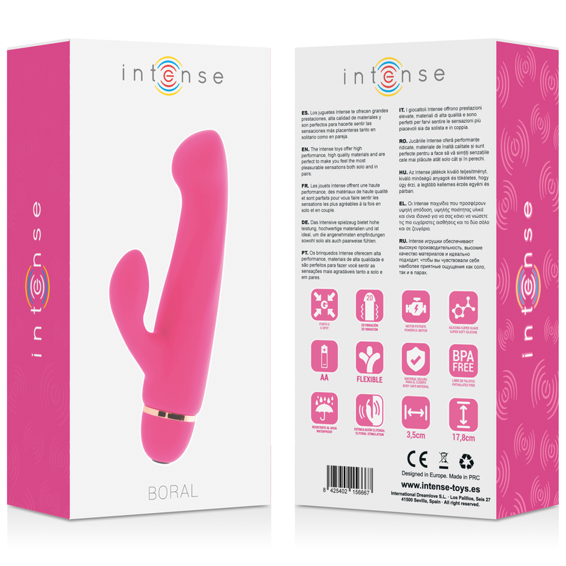 INTENSE - BORAL 20 GESCHWINDIGKEITEN SILIKON ROSA - Sexotim