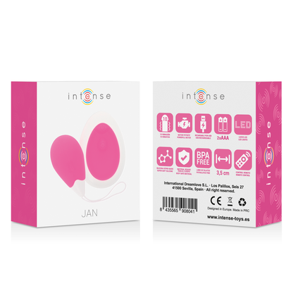 INTENSE - JAN EGG VIBRATOR FERNBEDIENUNG ROSA - Sexotim