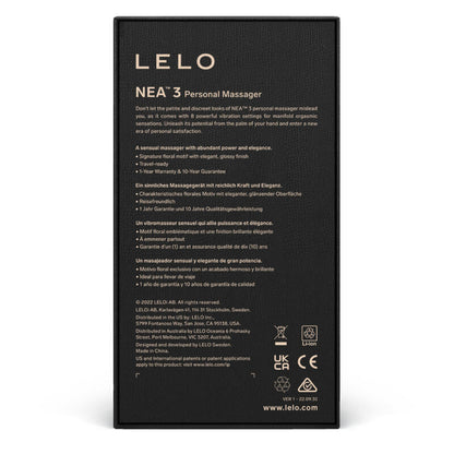 LELO - NEA 3 PERSÖNLICHES MASSAGERT SCHWARZ - Sexotim