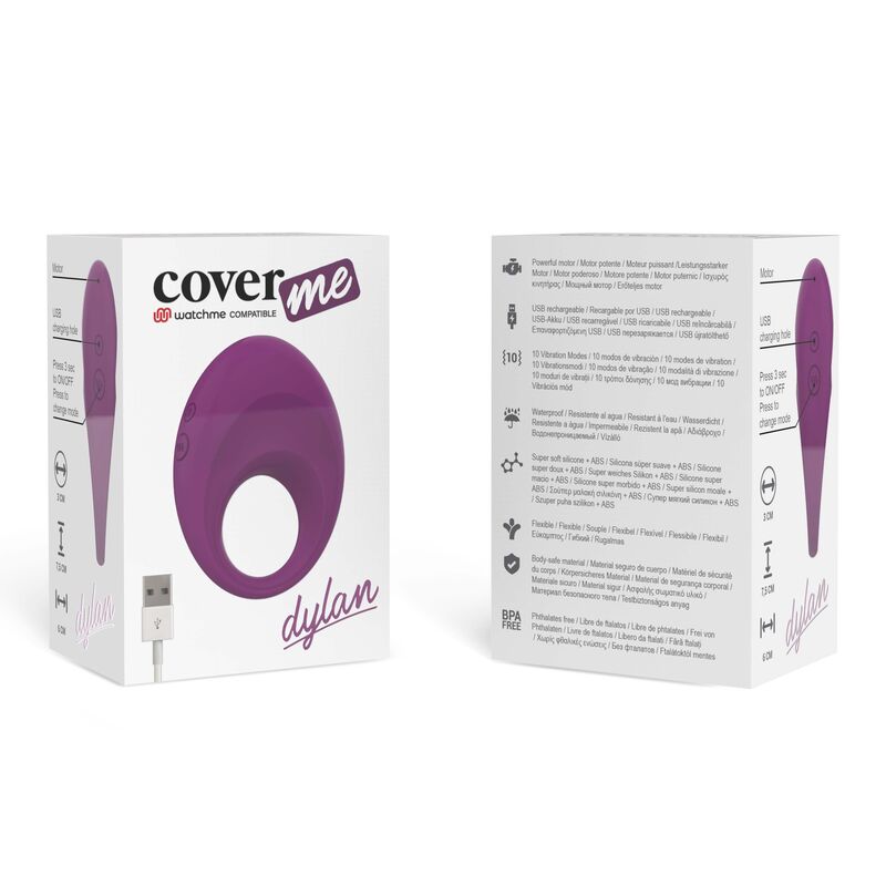 COVERME - WIEDERAUFLADBARER RING VON DYLAN, KOMPATIBEL MIT DER DRAHTLOSEN WATCHME-TECHNOLOGIE - Sexotim