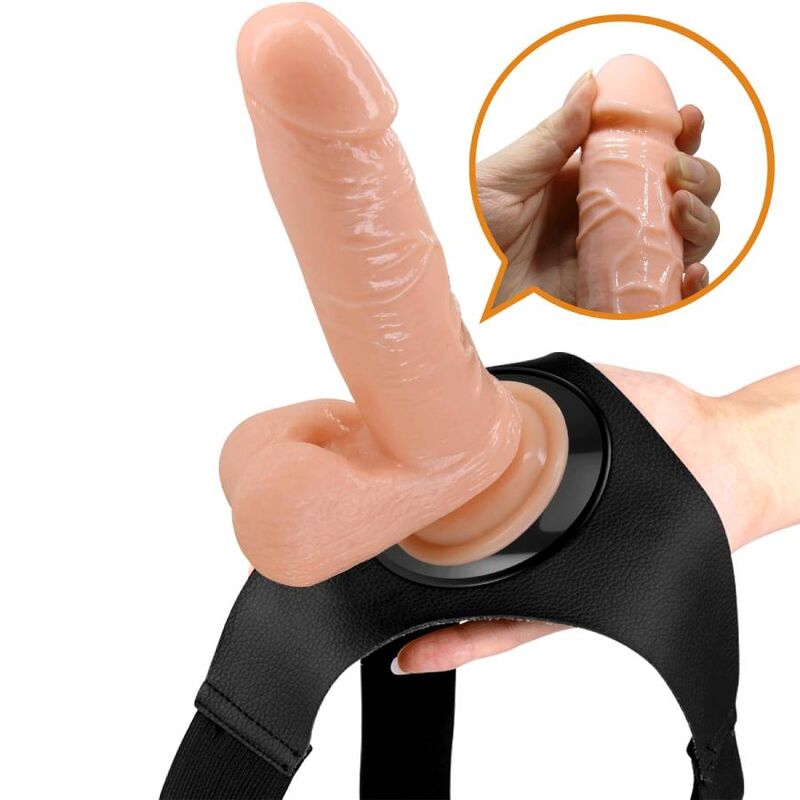 PRETTY LOVE - HARNESS-HOSE UNIVERSAL-HARNESS MIT DILDO TOM 20 CM NATUR - Sexotim