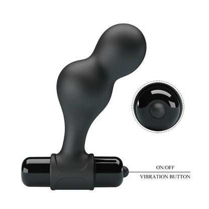 MR PLAY - SCHWARZER SILIKON-VIBRATOR-ANALSTECKER - Sexotim