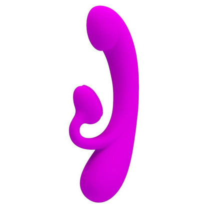 PRETTY LOVE - AUFRICHTIGER VIBRATOR UND KLITORIS-SAUGER AUS VIOLETTEM SILIKON - Sexotim