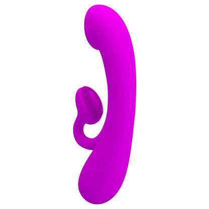 PRETTY LOVE - AUFRICHTIGER VIBRATOR UND KLITORIS-SAUGER AUS VIOLETTEM SILIKON - Sexotim