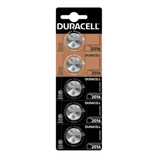 DURACELL - KNOPFBATTERIE LITIO CR2016 3V 5 EINHEIT - Sexotim