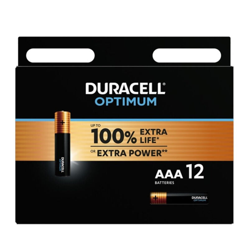 DURACELL - OPTIMUM 200 ALKALINE BATTERIE AAA LR03 12 EINHEIT - Sexotim
