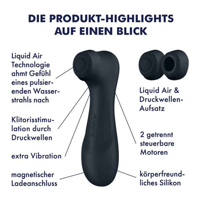 SATISFYER - PRO 2 GENERATION 3 LIQUID AIR TECHNOLOGY GRANAT / SCHWARZ / LILA - Sexotim