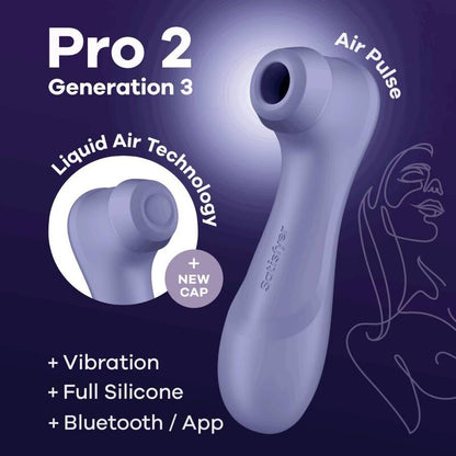 SATISFYER - PRO 2 GENERATION 3 WINE RED BLUETOOTH & APP - Sexotim